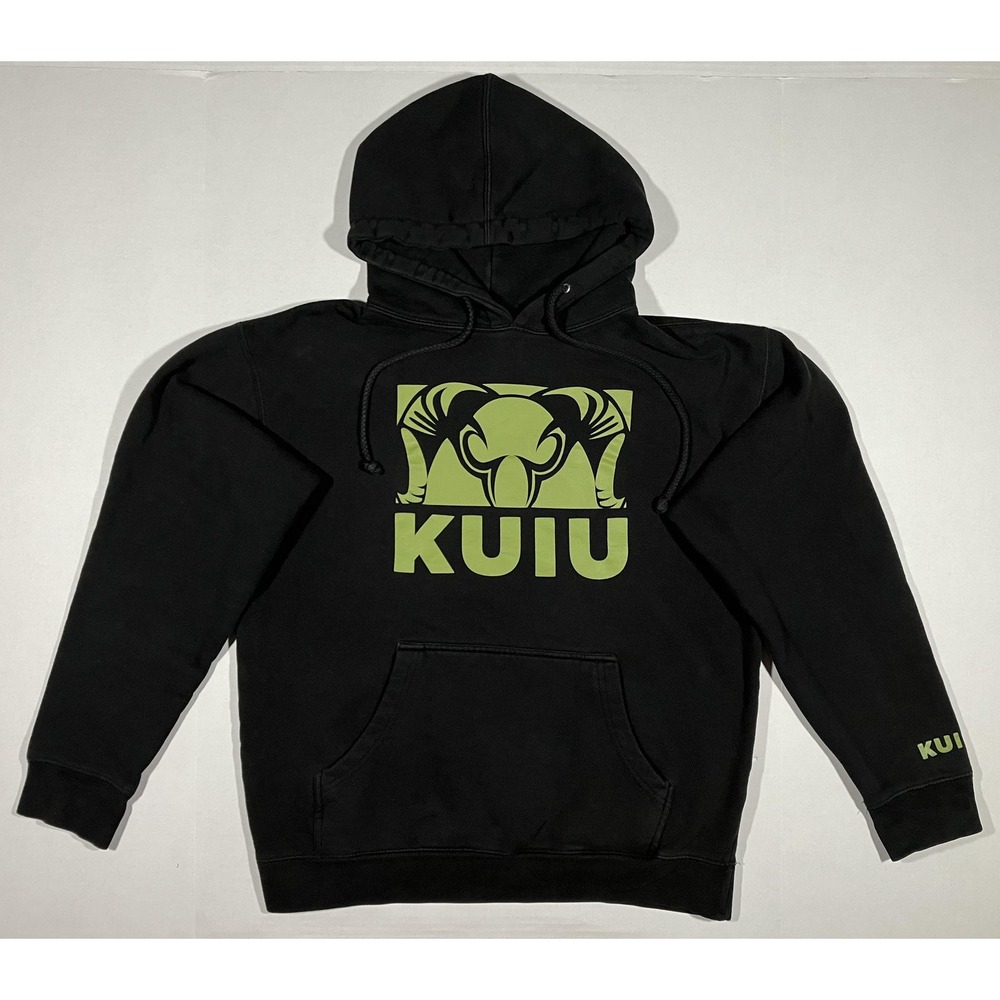 KUIU Hoodie Mens Medium Pullover Sweatshirt Hunting Outdoors Ram Graphic